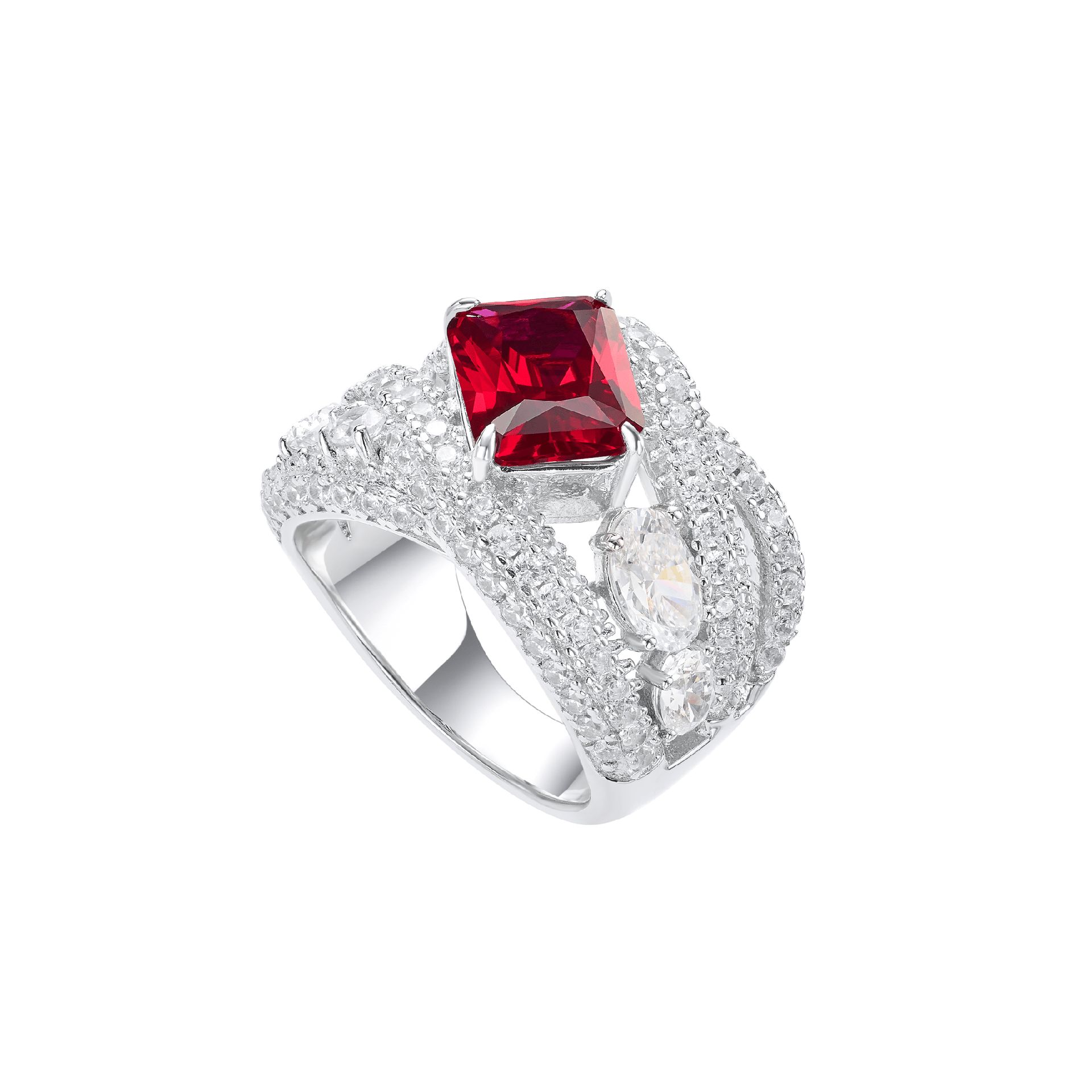 Solitaire Ruby Ring - Gem Vivi