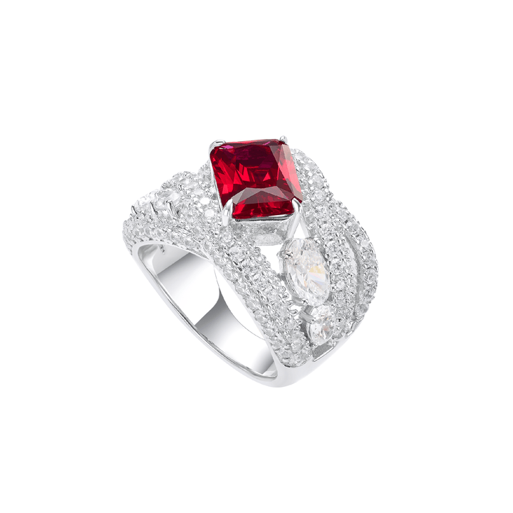 Solitaire Ruby Ring - Gem Vivi