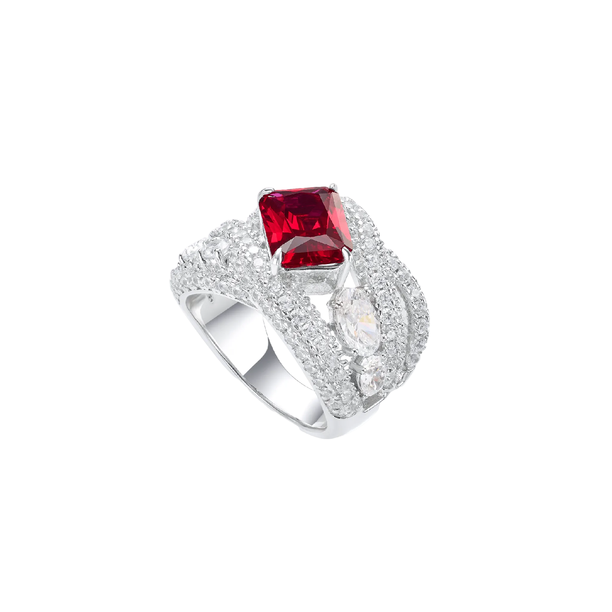 Solitaire Ruby Ring - Gem Vivi