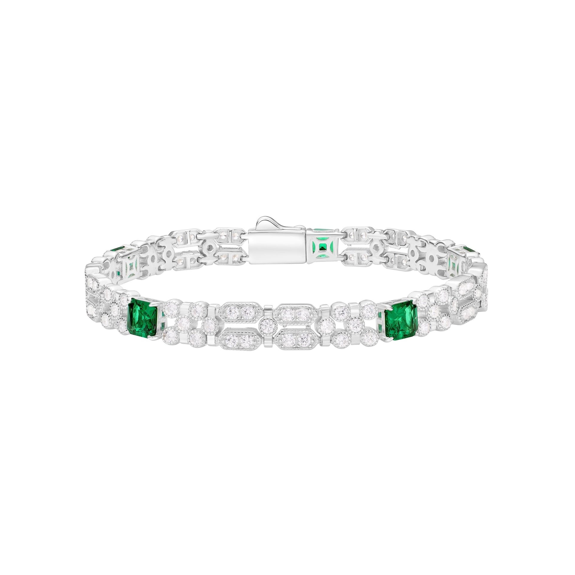 Square Emerald Bracelet - Gem Vivi