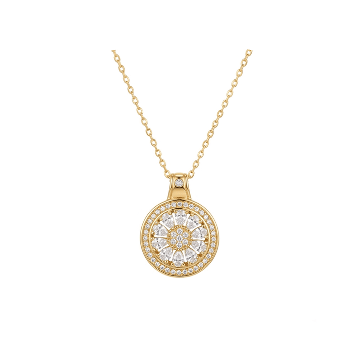 Sunburst Harmony Pendant Necklace - Gem Vivi