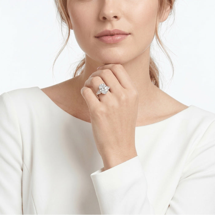 Tri Stones Blush Ring - Gem Vivi