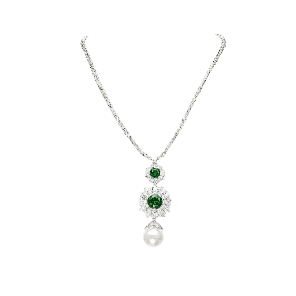 Verdant Emerald Pendant Necklace - Gem Vivi