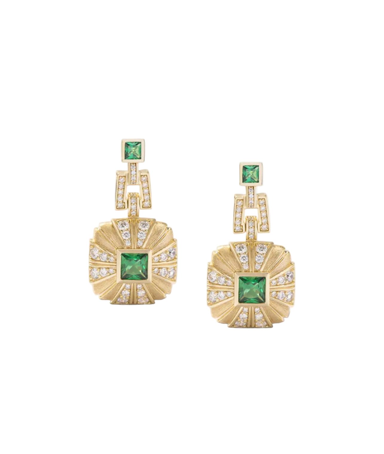 Verde Soleil Earrings - Gem Vivi