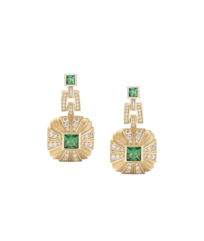 Verde Soleil Earrings - Gem Vivi