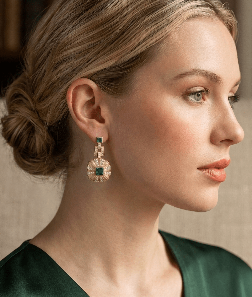 Verde Soleil Earrings - Gem Vivi