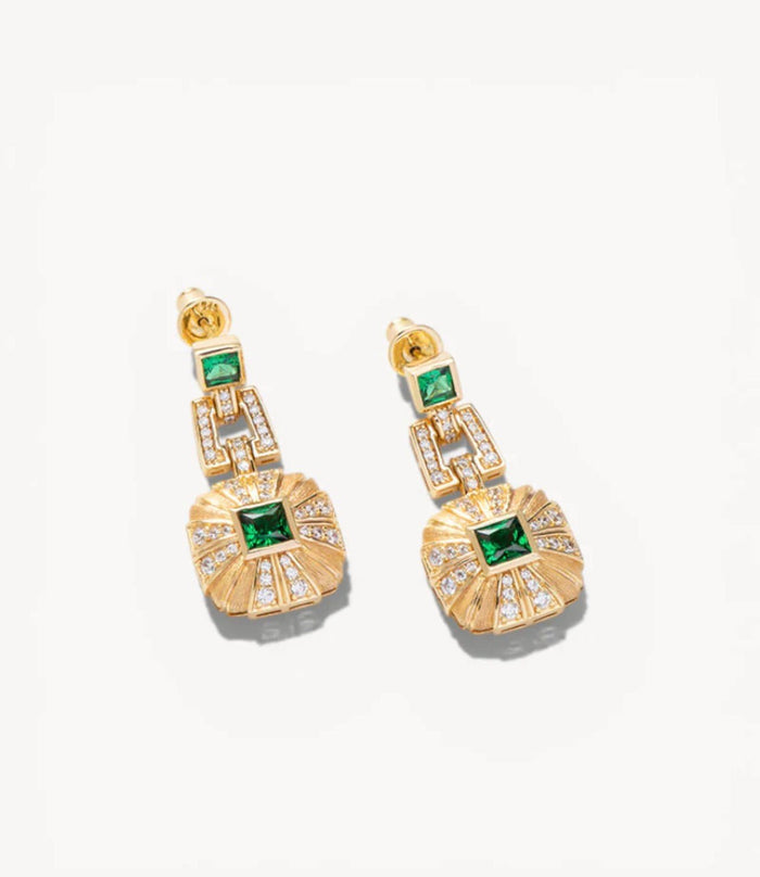 Verde Soleil Earrings - Gem Vivi