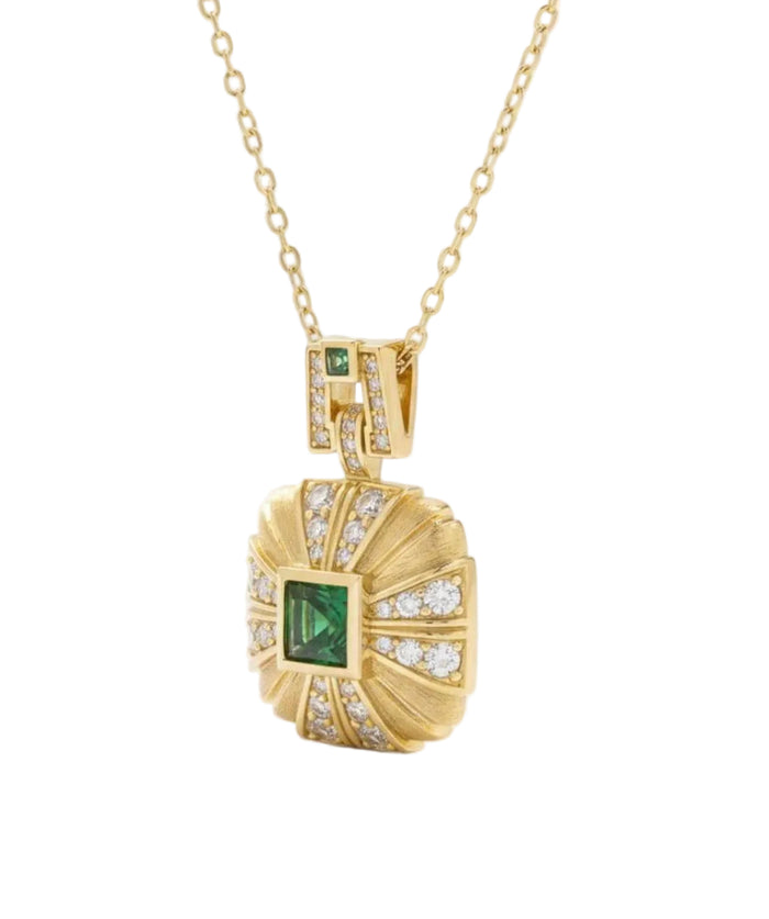 Verde Soleil Pendant Necklace - Gem Vivi