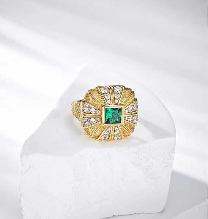 Verde Soleil Ring - Gem Vivi