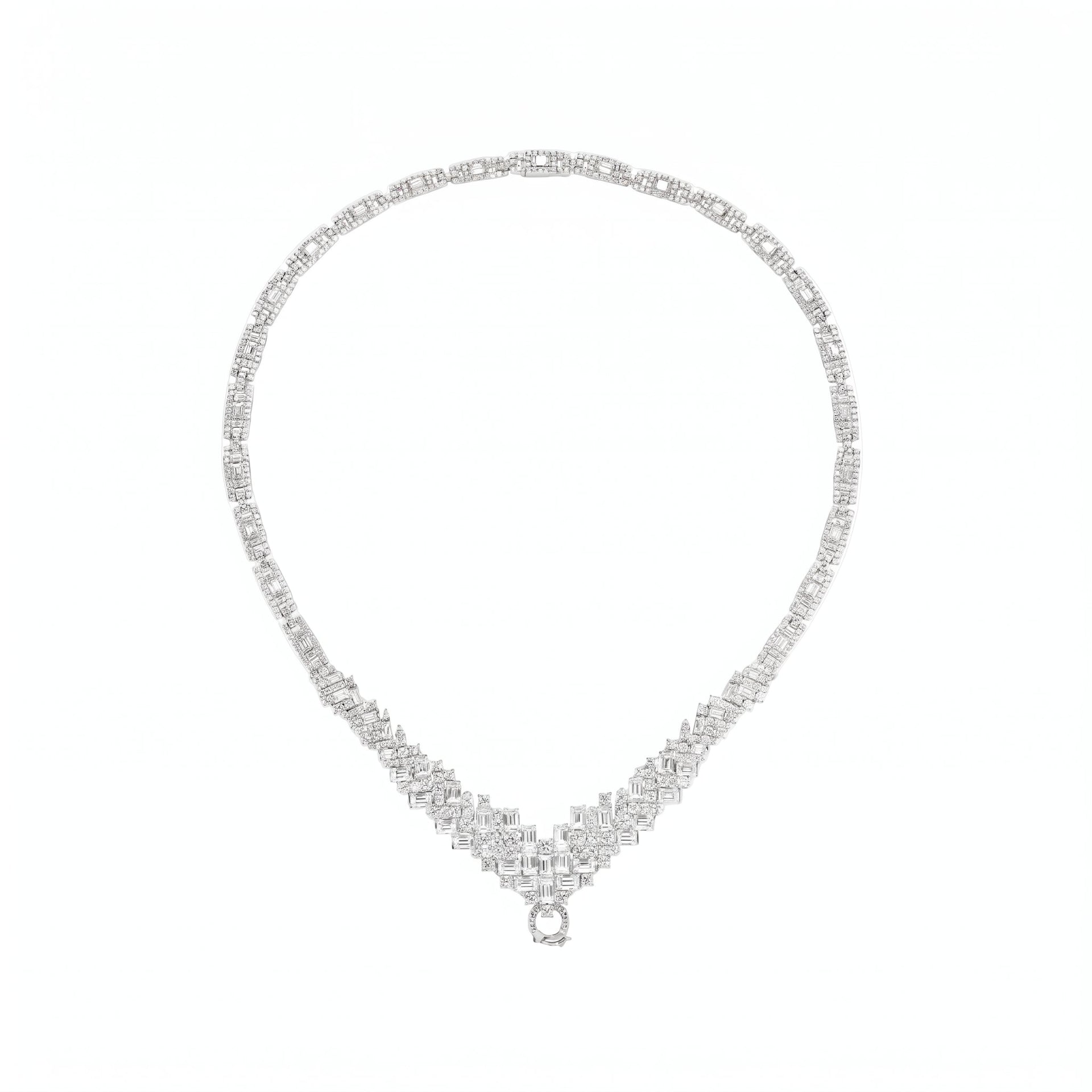 White Deco Drop Loop Chain - Gem Vivi