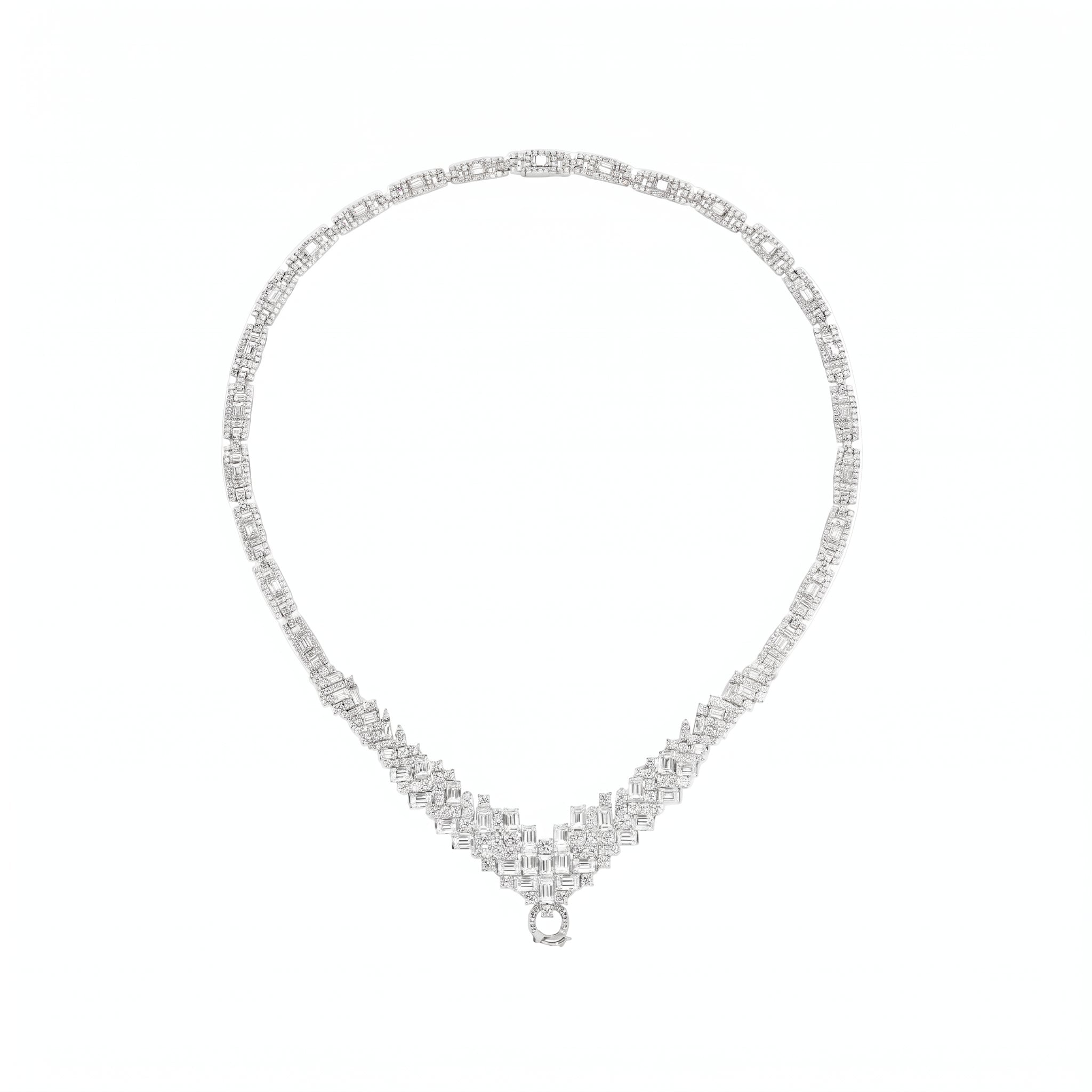 White Deco Drop Loop Chain - Gem Vivi