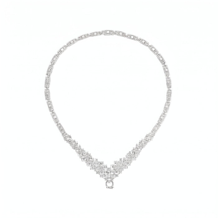 White Deco Drop Loop Chain - Gem Vivi