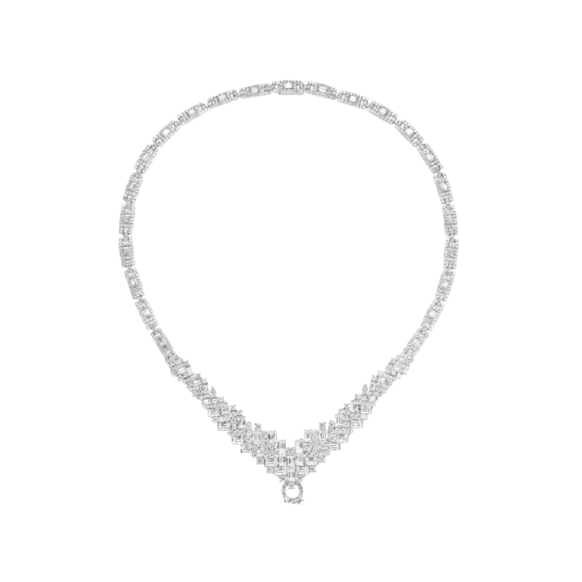 White Deco Drop Loop Chain - Gem Vivi