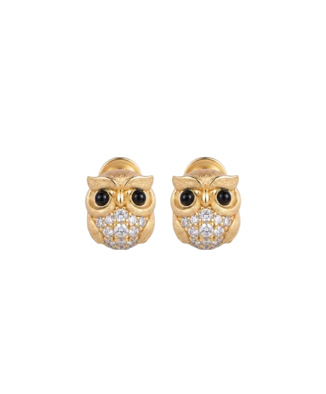 Wise Owl Stud Earrings - Gem Vivi