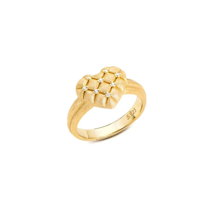 Woven Heart Sparkle Ring - Gem Vivi